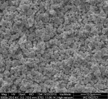 Enlarged photograph of tungsten carbide powder