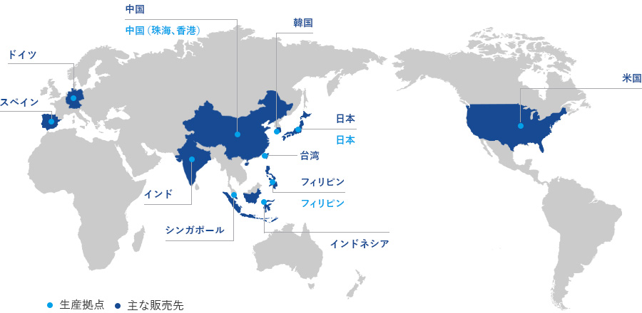 グローバル展開 地図